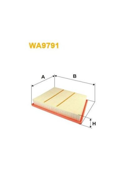 Фильтр воздушный BMW X1 1.6-2.5 D, 1.8-2.8 I, MINI 1.2-2.0 13-(пр-во WIX-FILTERS) WA9791 WIX Filters (366119089)