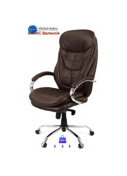 Крісло Валенсія Soft CH MB Коричневий (Шкіра LC-K) Аклас (360546114)