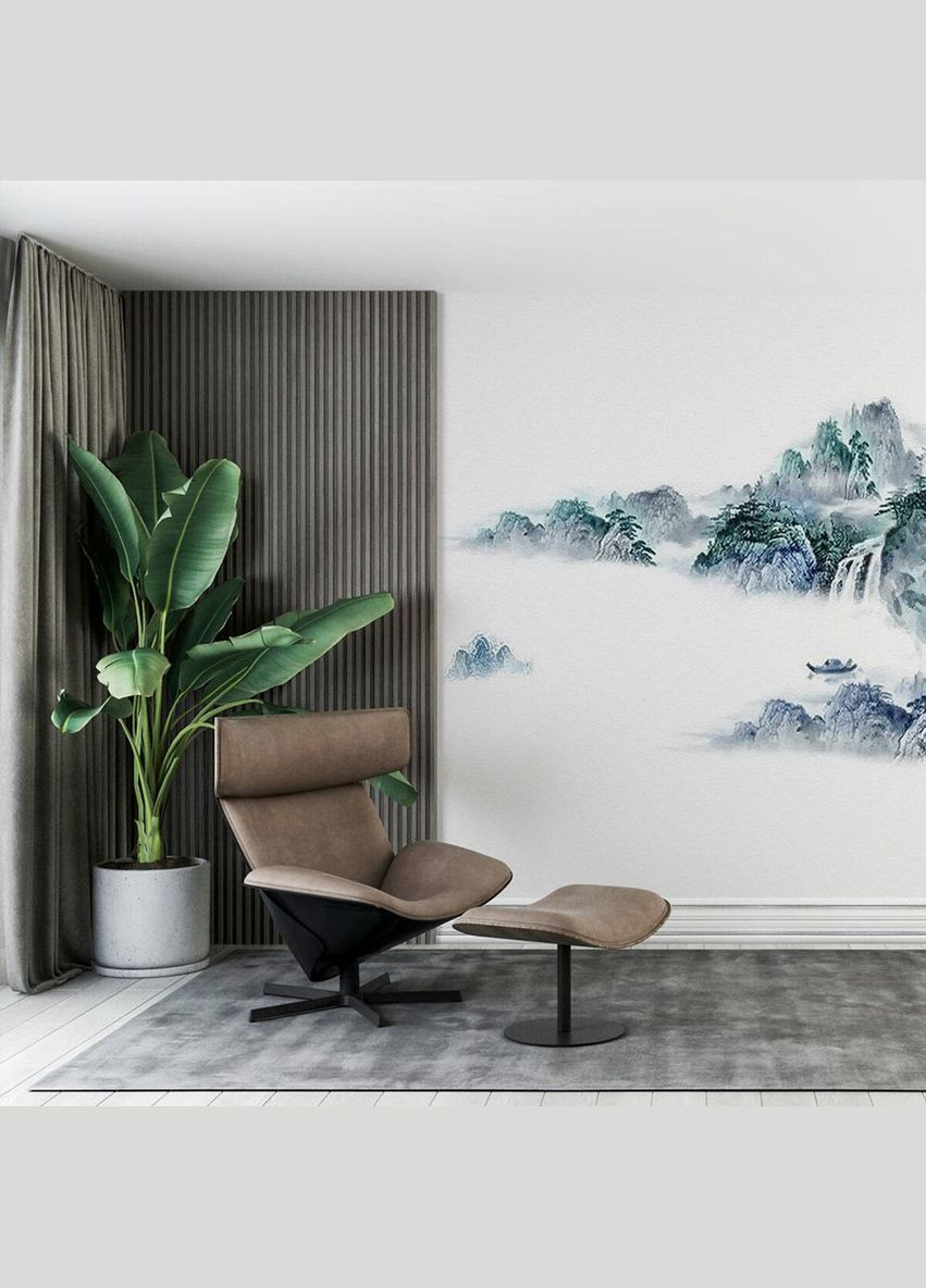 Плінтус РР самоклеючий 2300х140х4мм з сірою смужкою (D) SW-00001809 Sticker Wall (315349000)