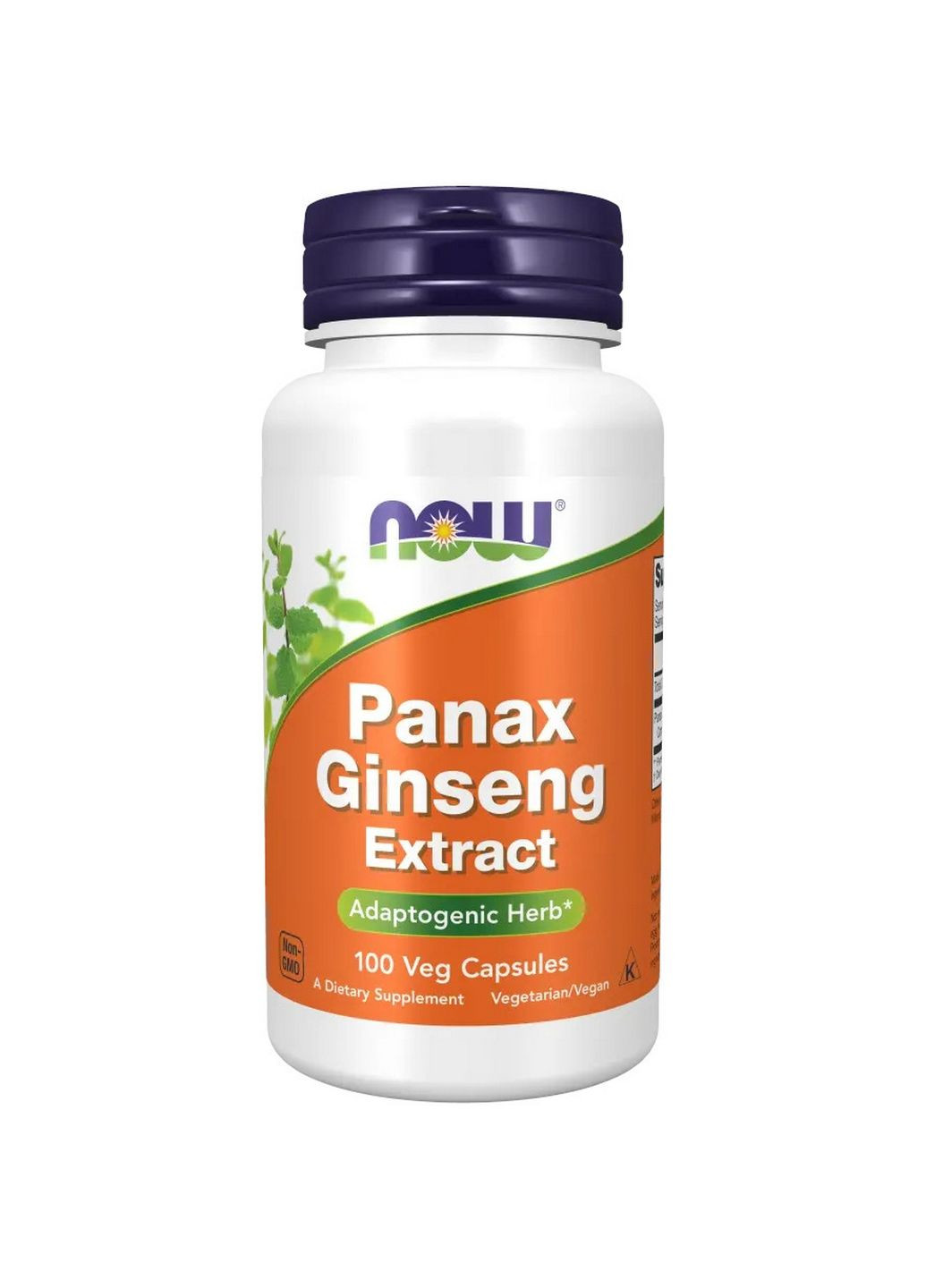 Натуральна добавка Panax Ginseng 500 mg, 100 вегакапсул Now (293340690)