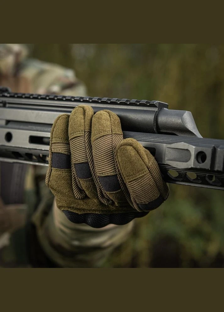 Тактичні рукавички із вбудованим захистом Assault Tactical Mk.6 Olive (Олива) Розмір M-TAC (329852141)