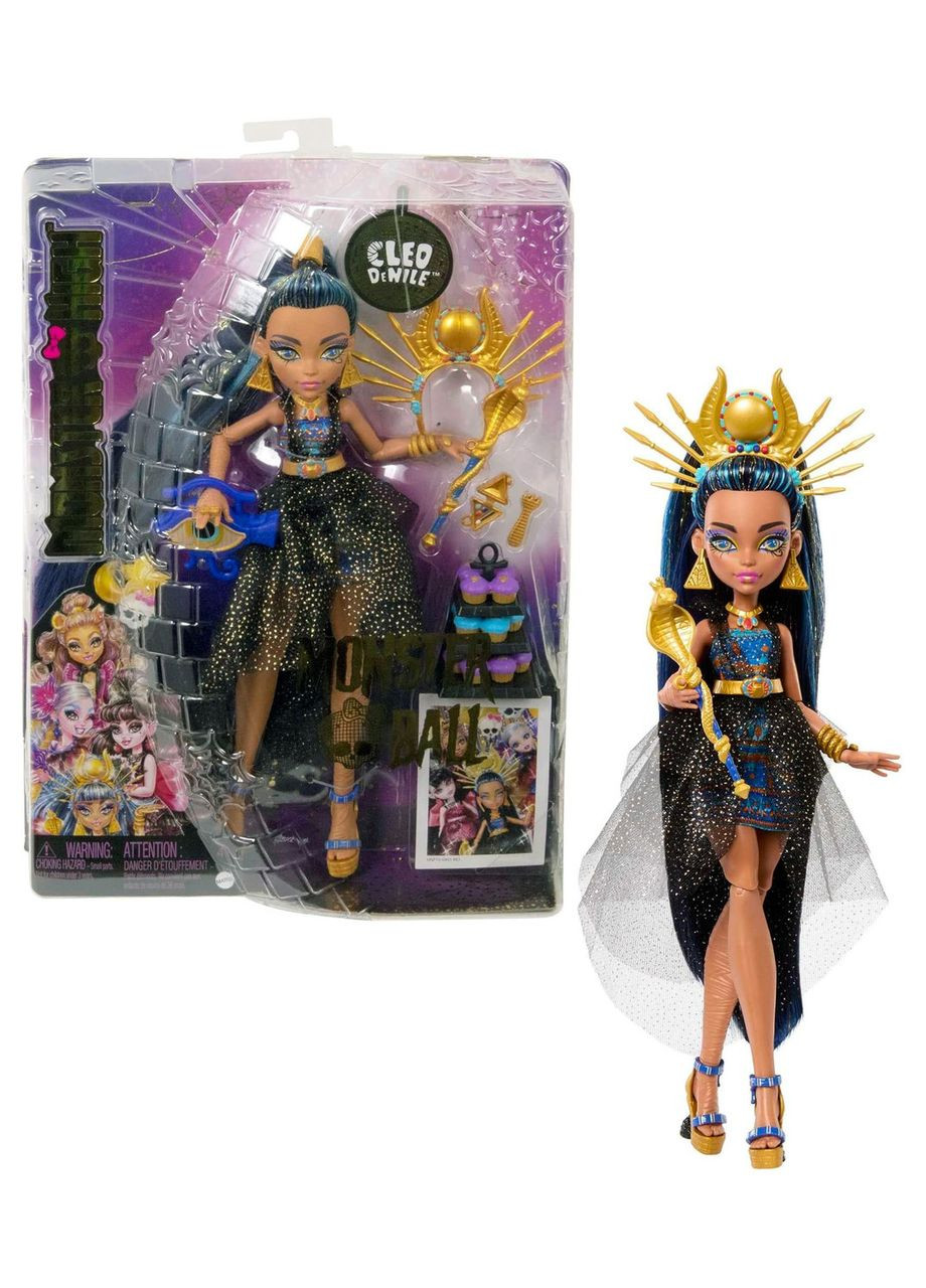 Лялька Монстр Хай Клео де Ніл з аксесуарами Оригінал Mattel Cleo De Nile Клеопатра Monster High (365251382)