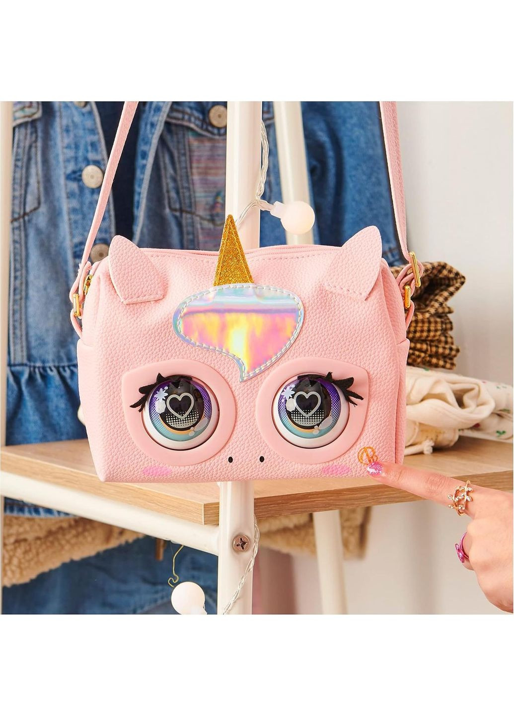 Інтерактивна сумочка гаманець Гламурний Єдиноріг Оригінал Purse Pets Glamicorn Unicorn Spin Master (366237544)