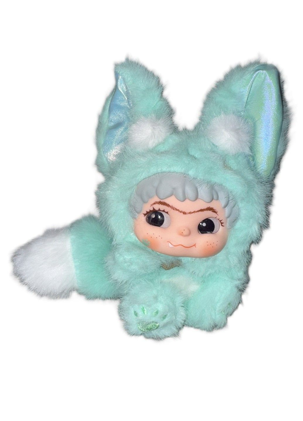 Мягкая игрушка брелок подвеска Вакуку Wakuku 2 сезон 16 cм зелёная лисичка No Brand (356506589)