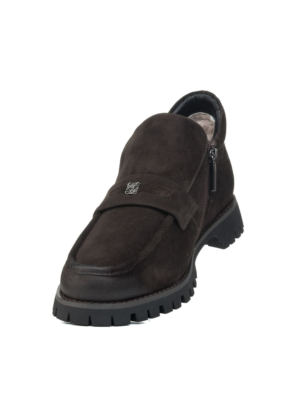 Зимние ботинки темнокоричневый (2079ц) SP Lion из натуральной замши
