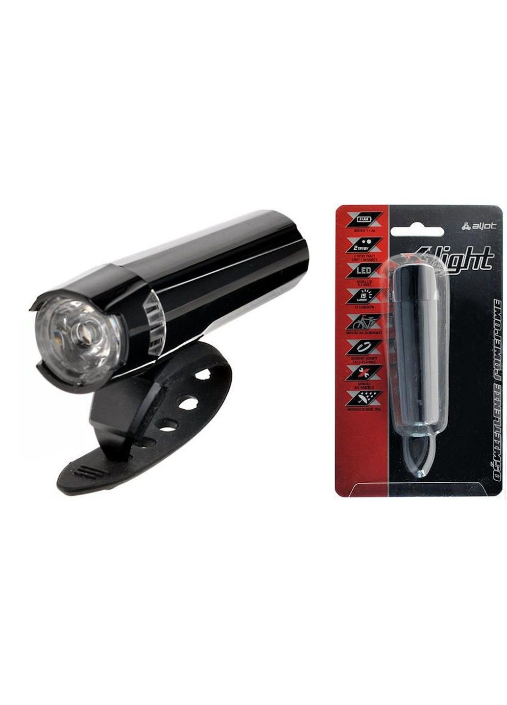 Фара передняя JY-7063 0.5W 1xAA черный X-Light (356453168)