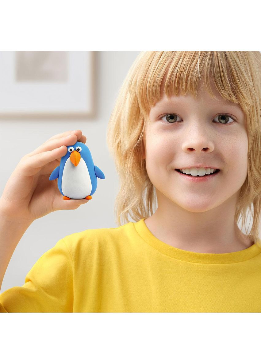 Набір пластиліну Липака - Птахи: Пінгвін, павич, тукан Lipaka (365750776)