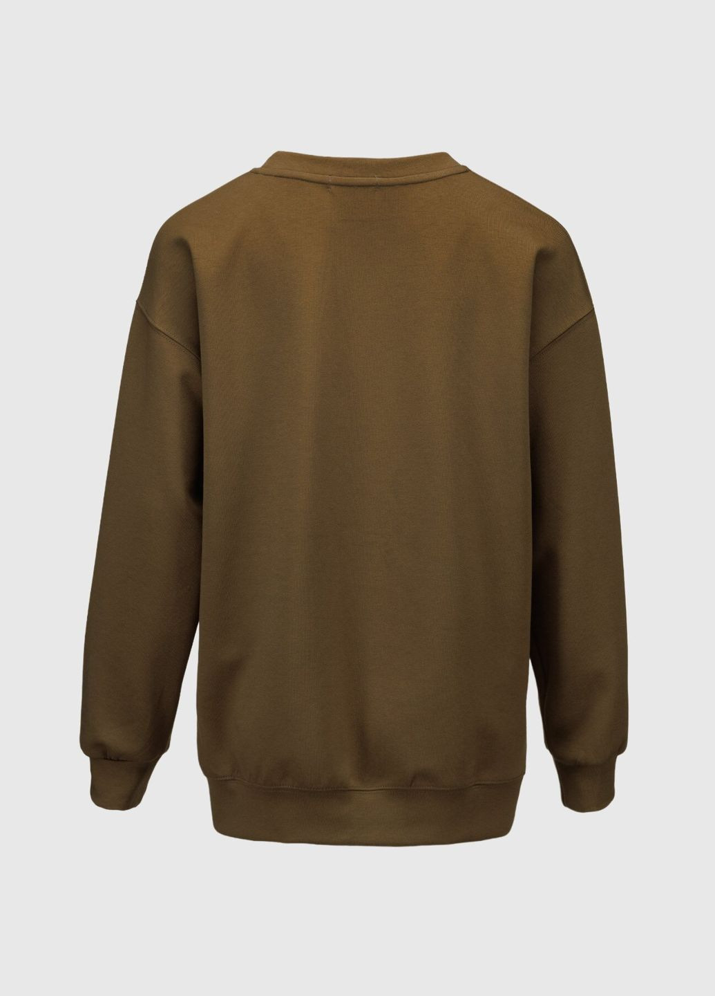 Хаки свитшот с принтом женский 24-07sp On me (316021129)