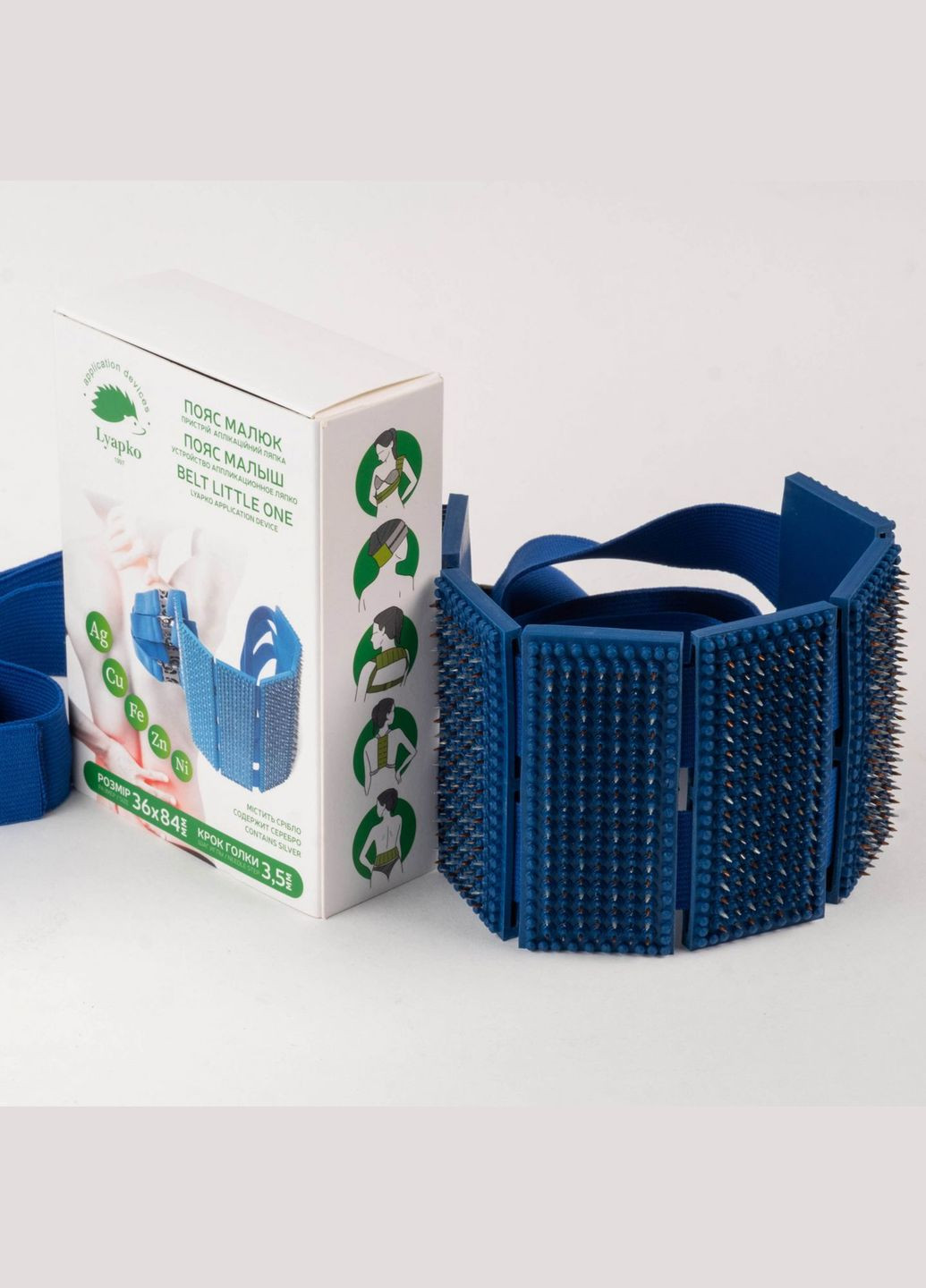 Аплікатор УАЛП Пояс Малюк 3,5 Ag (6 пластин) Зелений Ляпко (302507484)