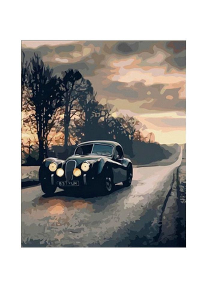 Алмазна мозаїка "Ретро дорога" HEG86033, Strateg (369726709)