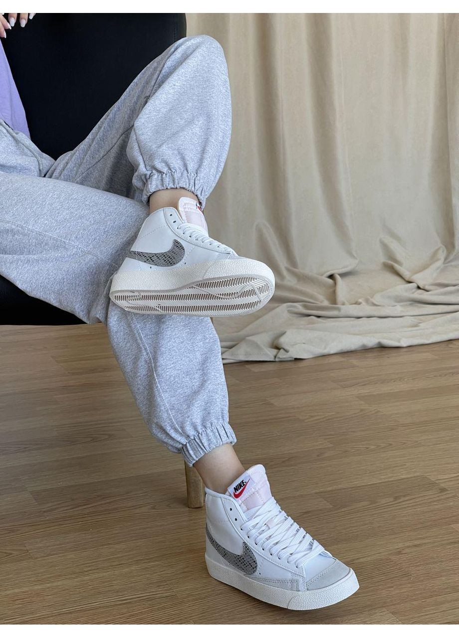 КРОССОВКИ ЖЕНСКИЕ NIKE BLAZER MID 77 ZEBRA НАЙК БЛЕЙЗЕР No Brand белые демисезоны (367176063)