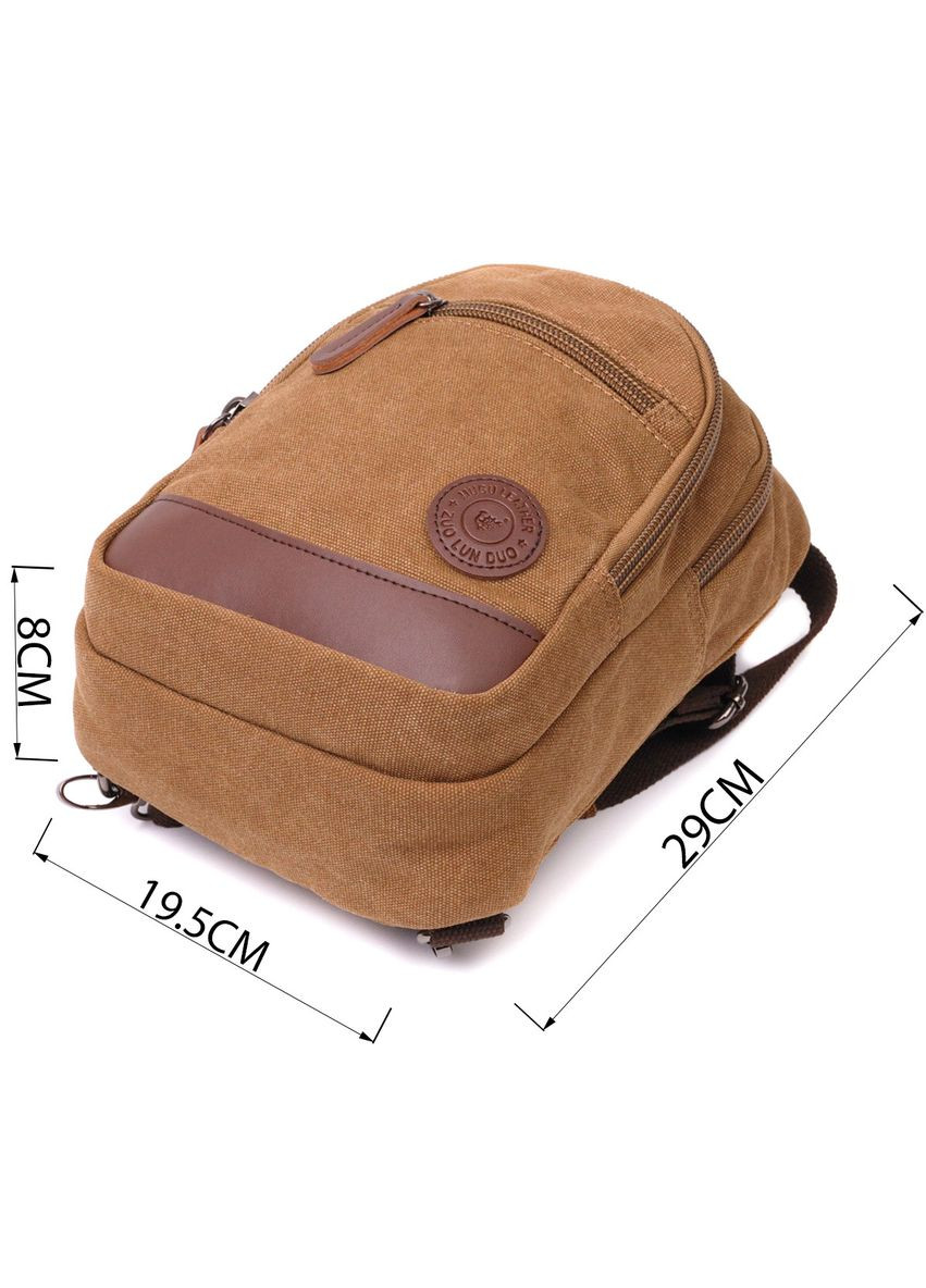 Оригінальна сумка для чоловіків через плече з ущільненою спинкою Vintagе 22177 Коричневий Vintage (329148925)