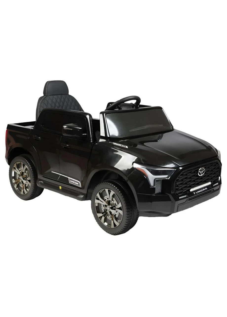 Детский электромобиль TN-4634/28 в стиле Toyota Tundra, черный, 12V, 2 мотора по 35W, Bluetooth No Brand (393132836)