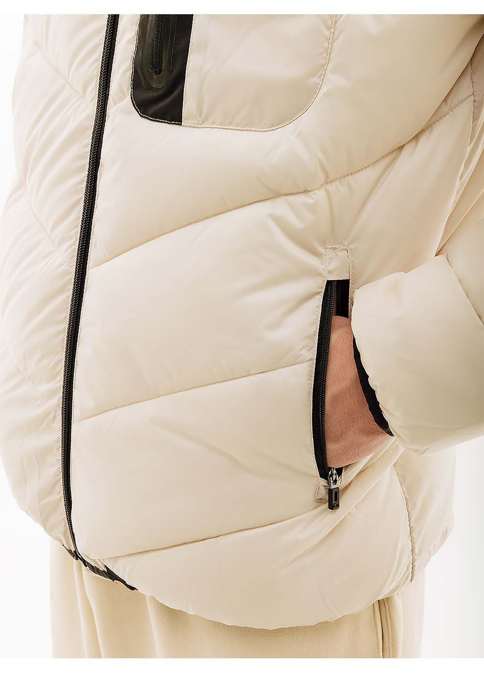 Бежевая зимняя мужская куртка lalizo jacket бежевый Ellesse