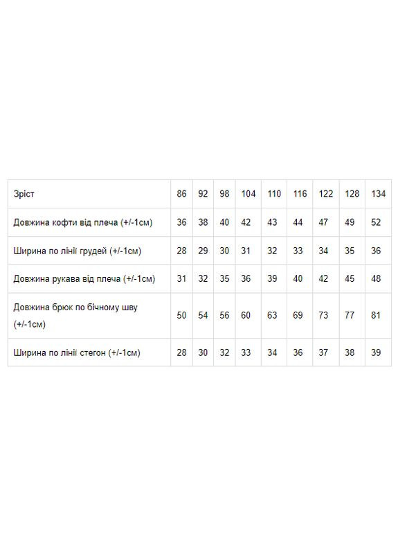 Блакитна зимня піжама для дівчинки (тепла) (p-4053) Носи своє 6076-024-5