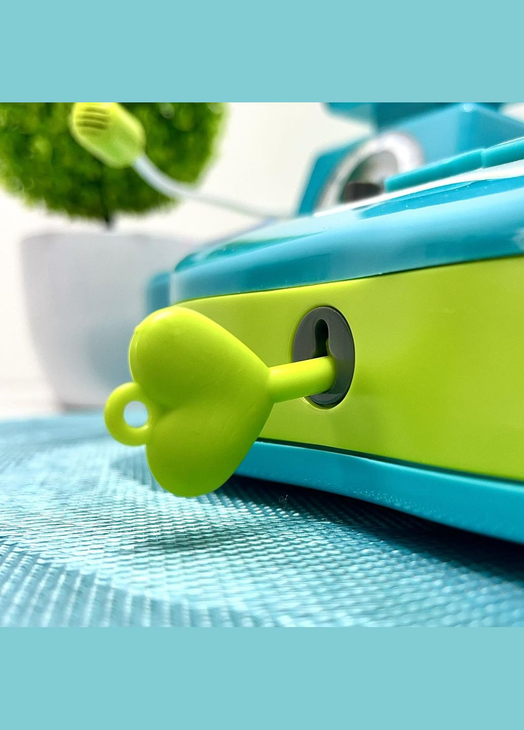 Дитячий ігровий касовий апарат із продуктами вагами грішми Блакитний (7162-2 UA) Limo Toy (314874193)