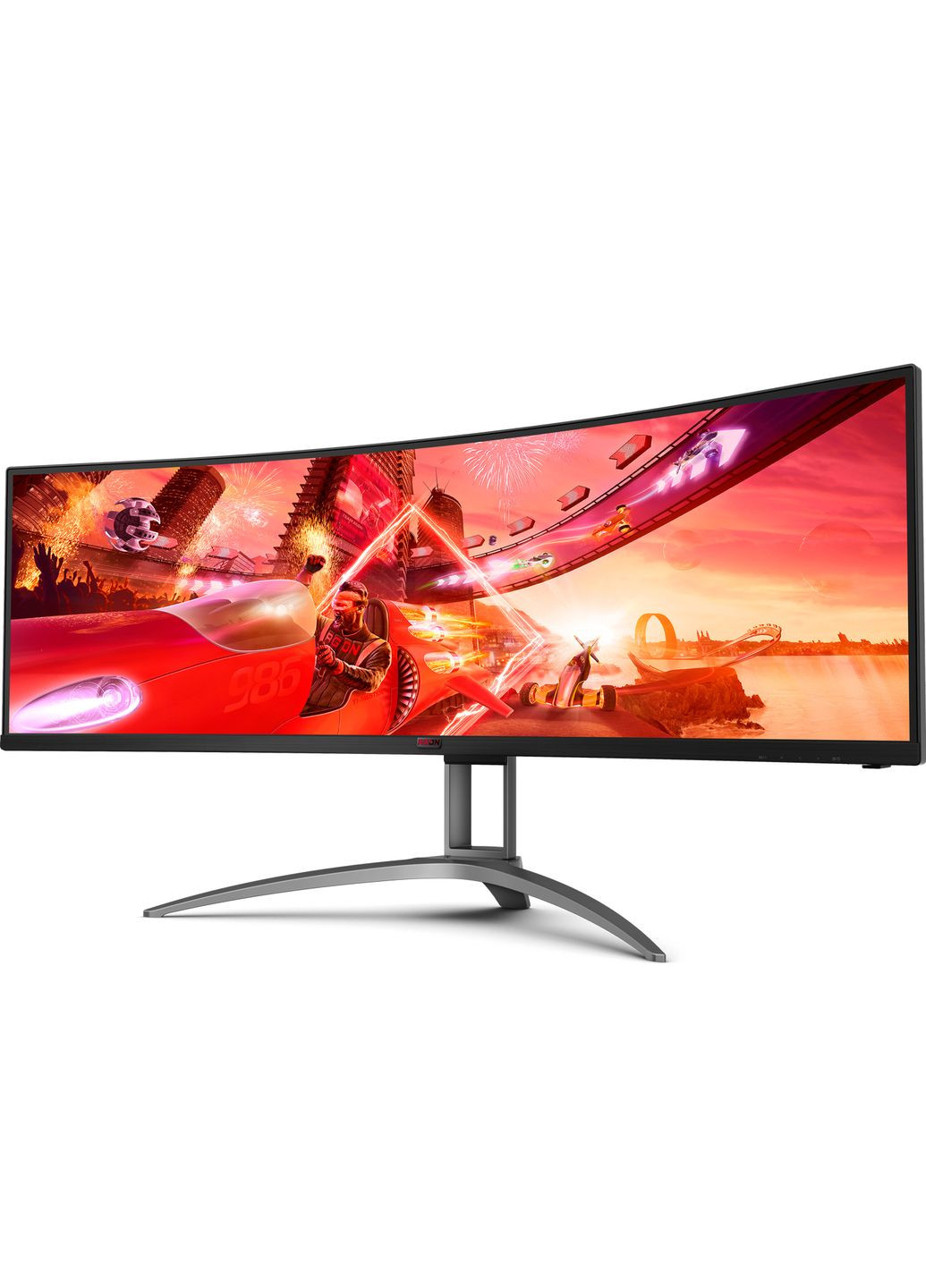 TFT 49" AG493UCX2, VA, 5120x1440, 165Гц, изгн., HDMIx3, DP, USBC, USB-hub, HAS, цв, черный AOC (314750010)