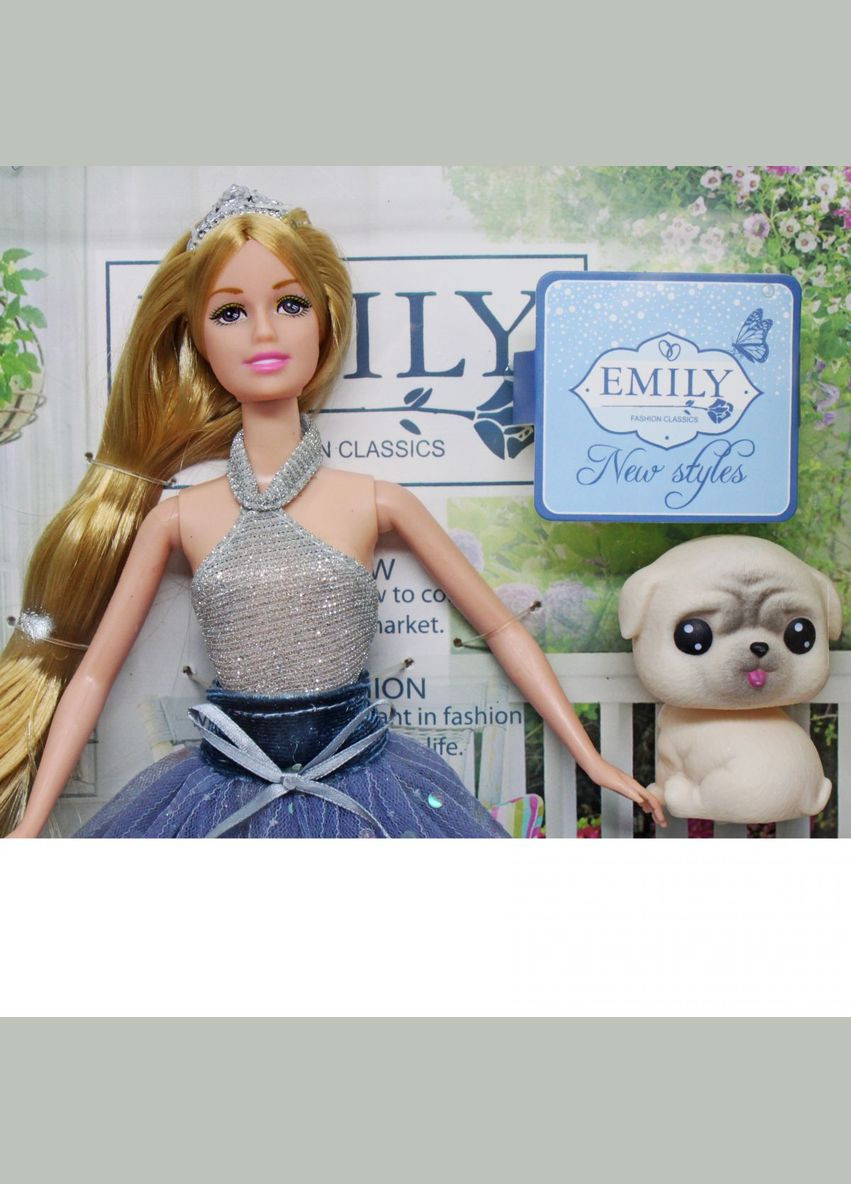 Кукла "Emily" с собачкой (в голубом) MIC (292252299)
