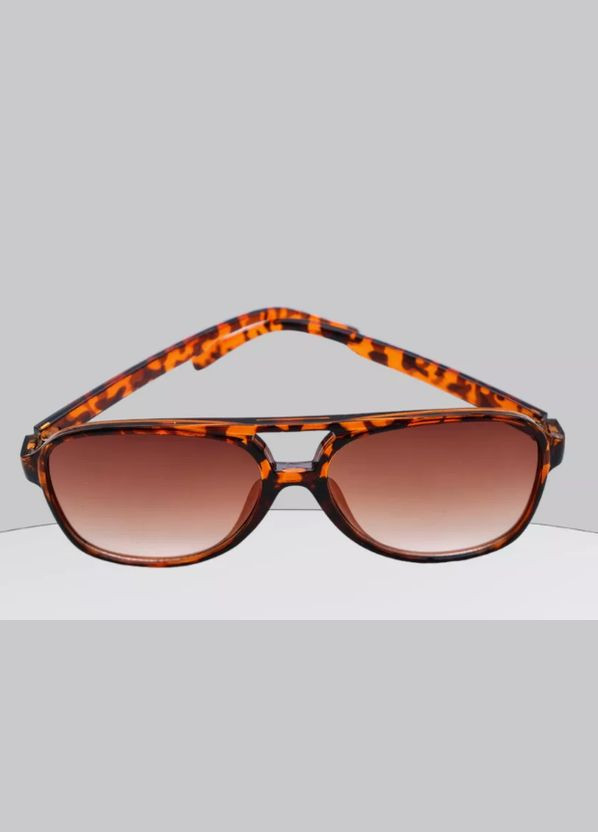 Очки солнцезащитные имиджевые авиатор леопардовый принт у2к квадратные No Brand (322337144)