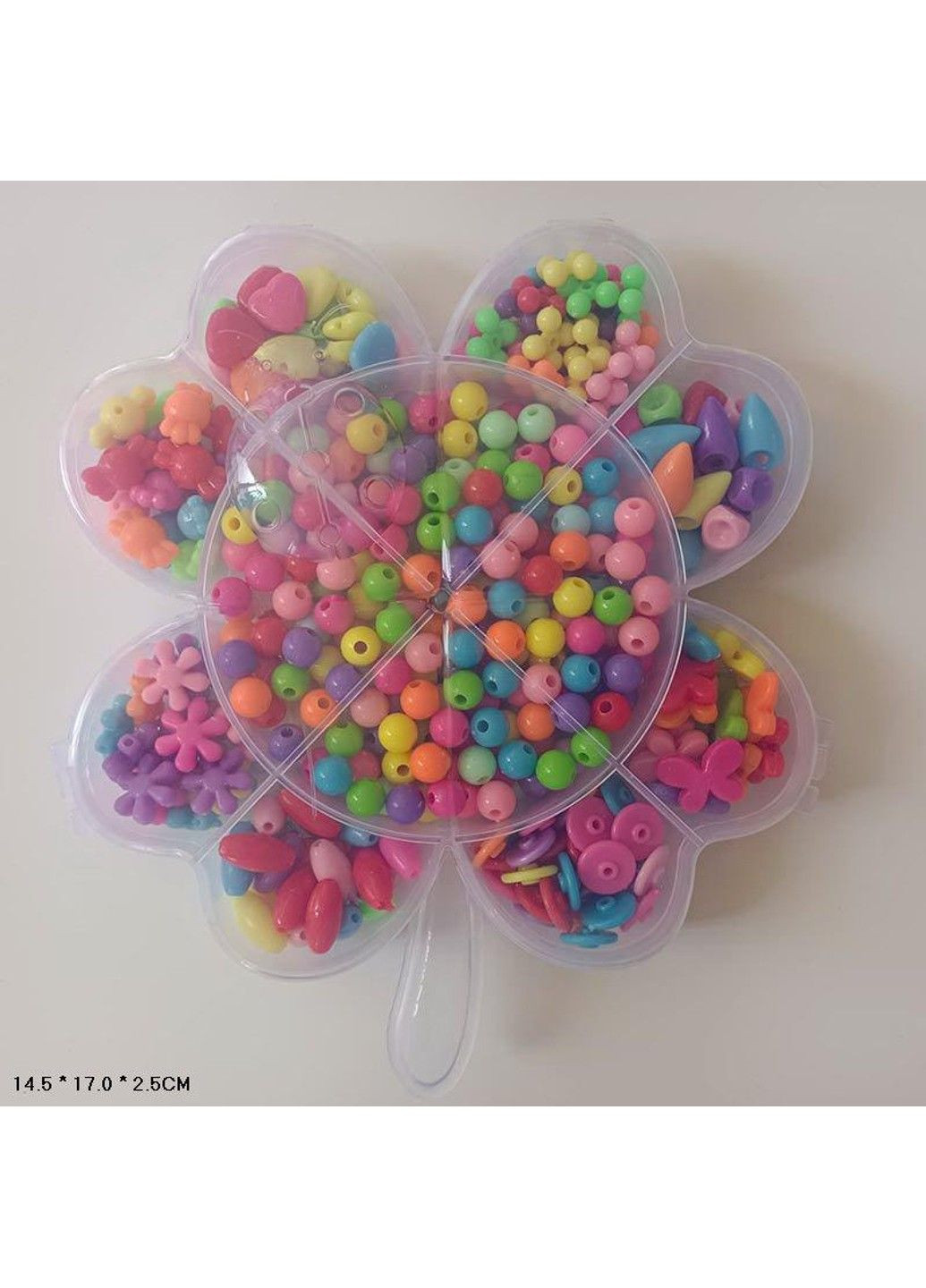 Органайзер пластиковий контейнер тара для бісеру білий 9 відділень Набір для браслетів No Brand (334343120)