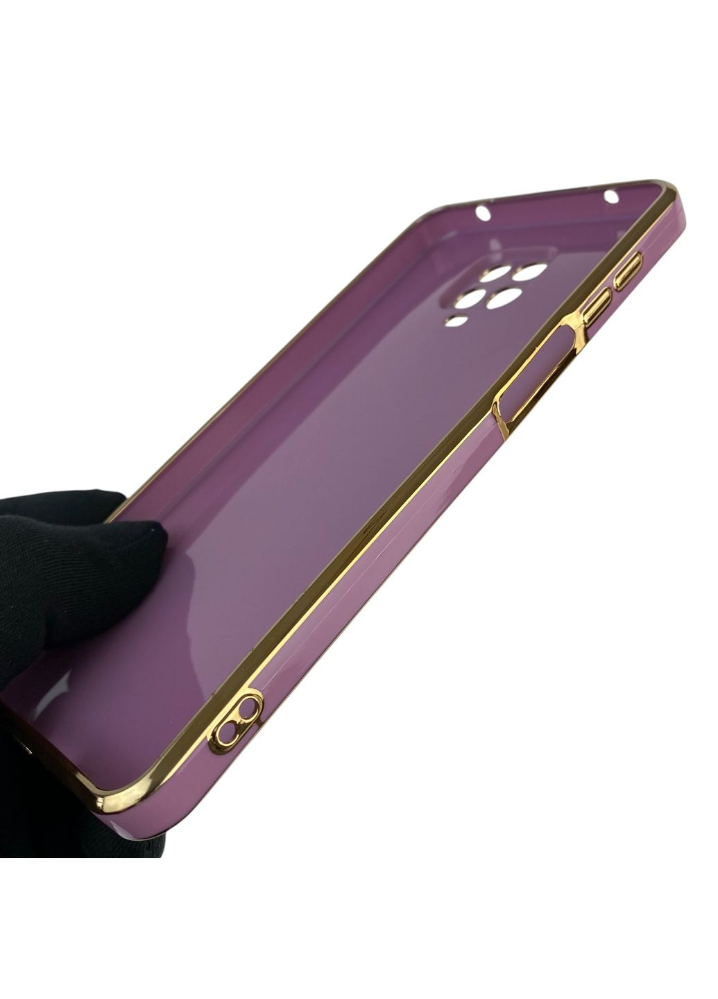 Чехол для Redmi Note 9 Pro с кольцом MagSafe с золотой окантовкой на сяоми редми нот 9 про черничный gs1 Xiaomi (366228595)