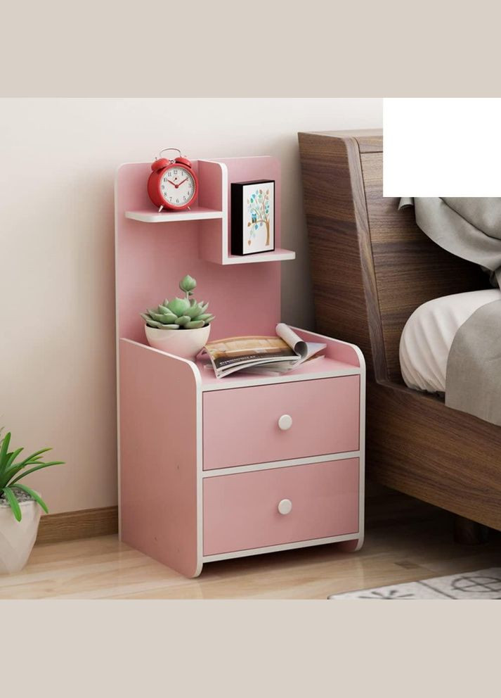 Прикроватная тумба из дерева Лекони 2 барби (ПТМ-201350) No Brand (328076708)