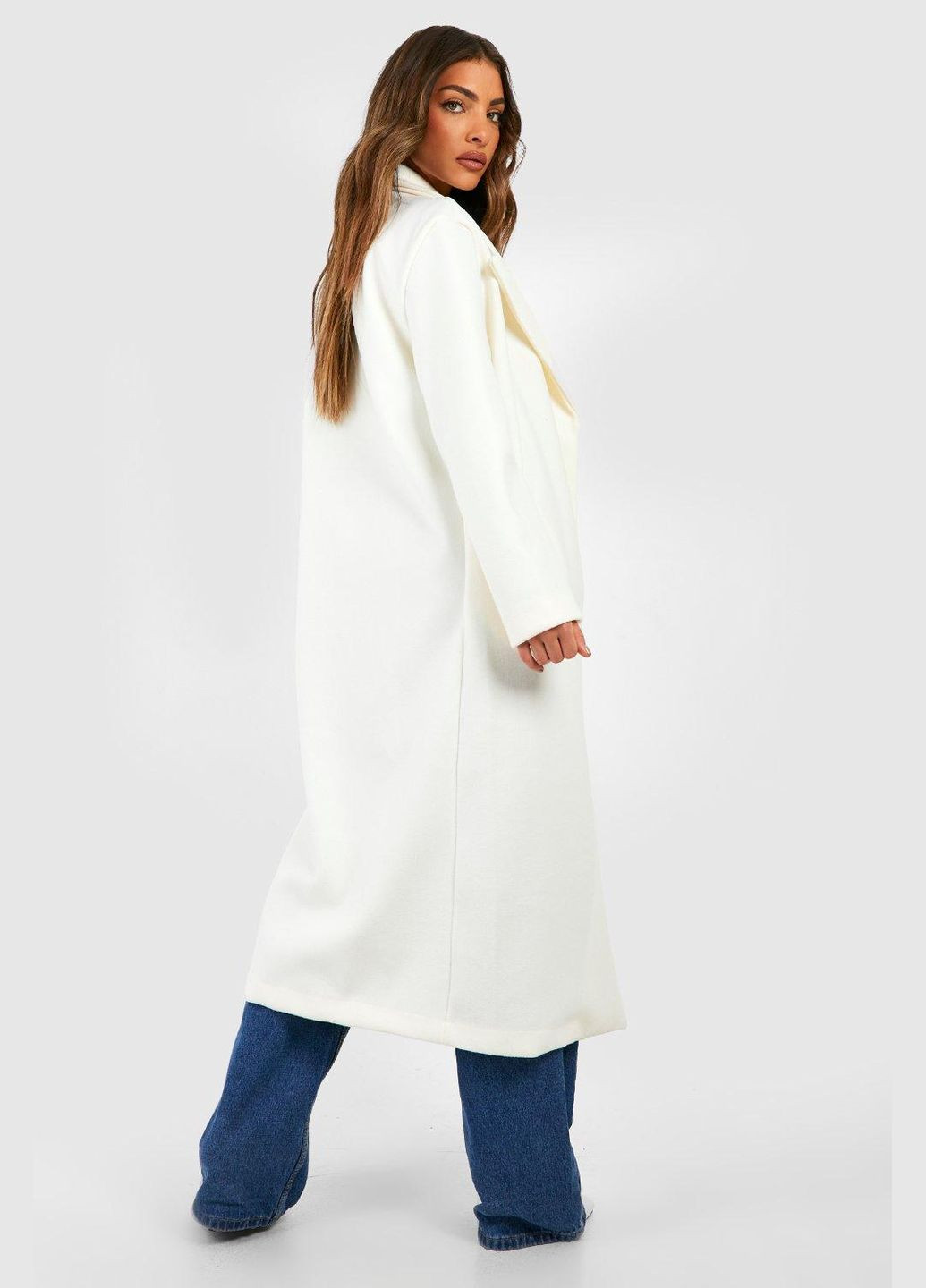 Білий демісезонне Пальто Boohoo