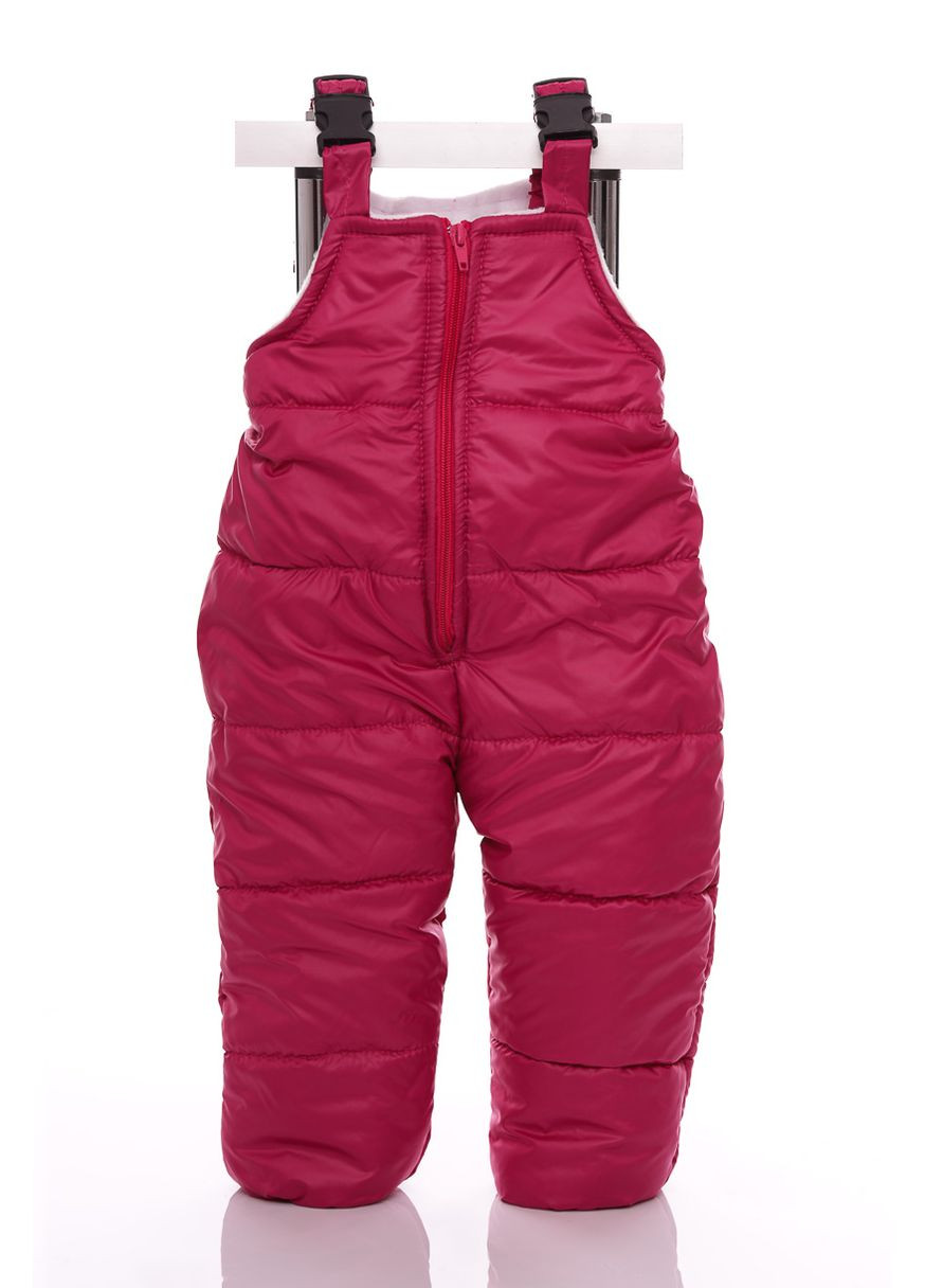 Розовый демисезонный комбинезон для девочки на холлофайбере малыш сливовый 86 см (44976) BABYKROHA