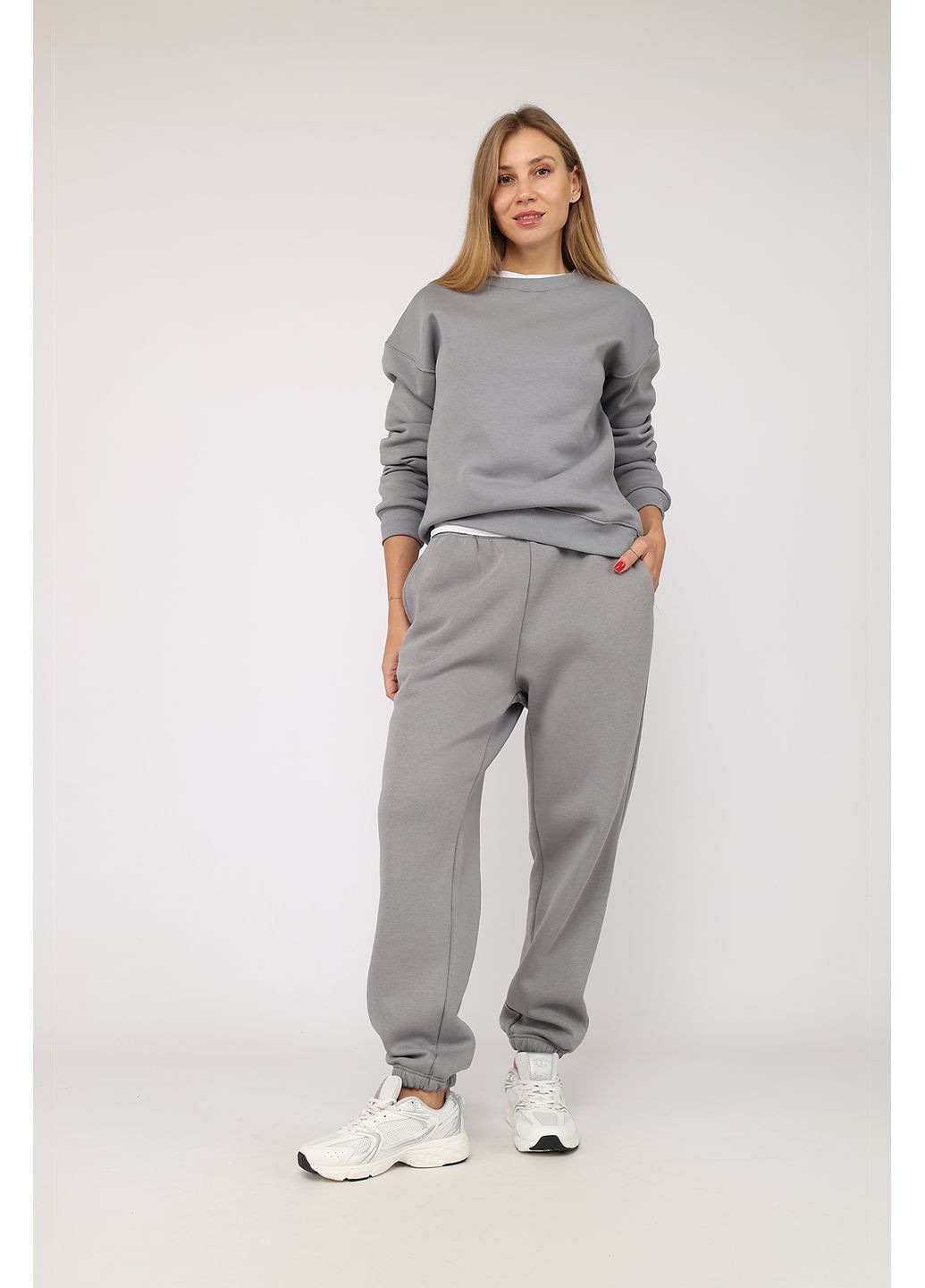 Штани спортивні жіночі колір сірий CB-00283121 Yuki (364261633)