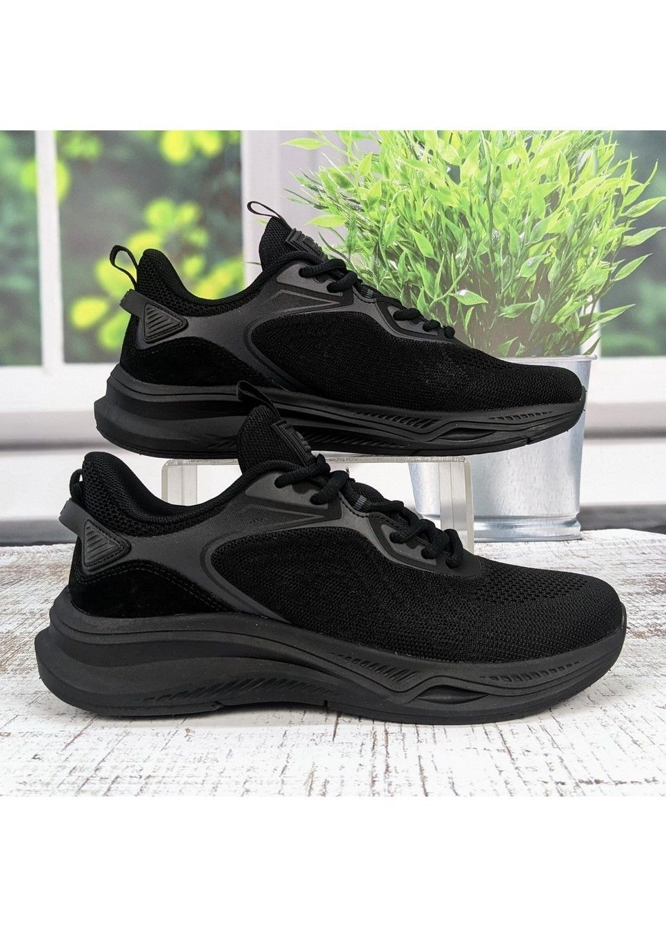 Черные демисезонные кроссовки мужские Baas