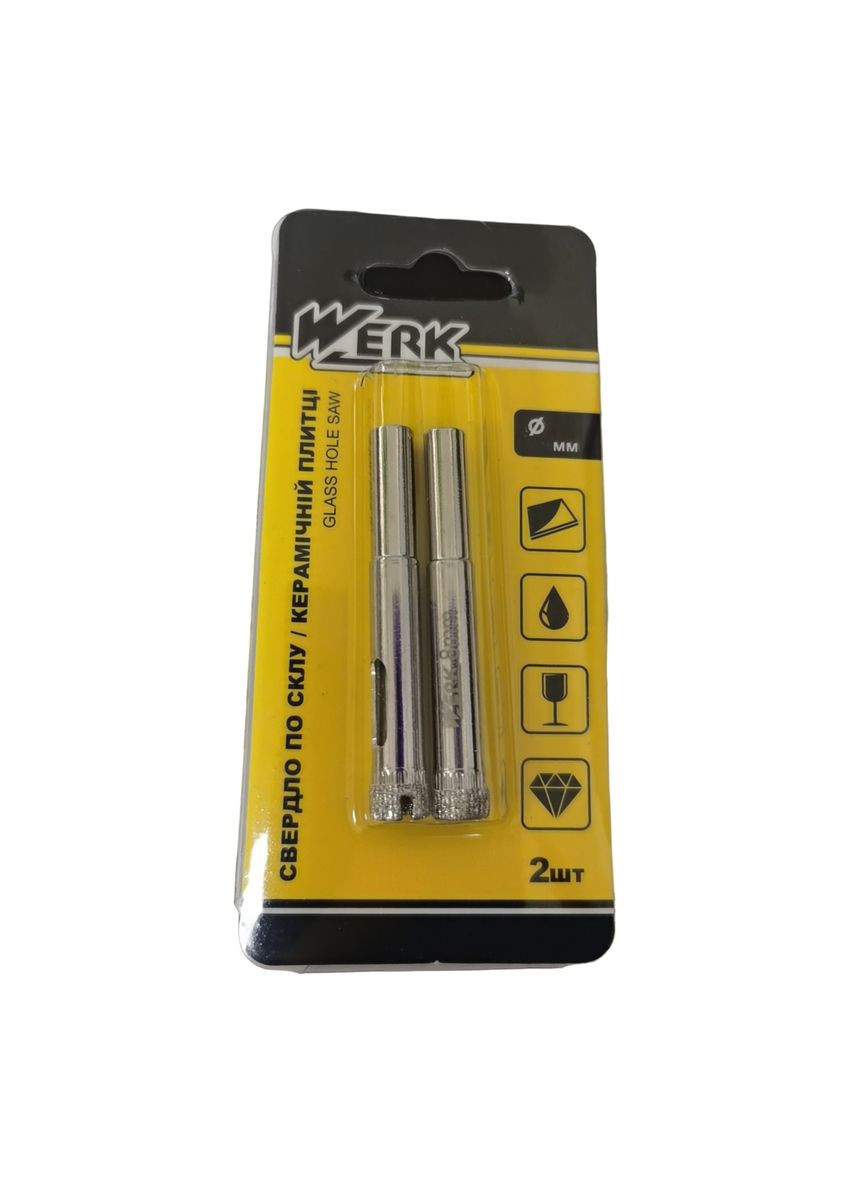 Алмазна коронка по кераміці і склу 6 мм Werk (315549815)