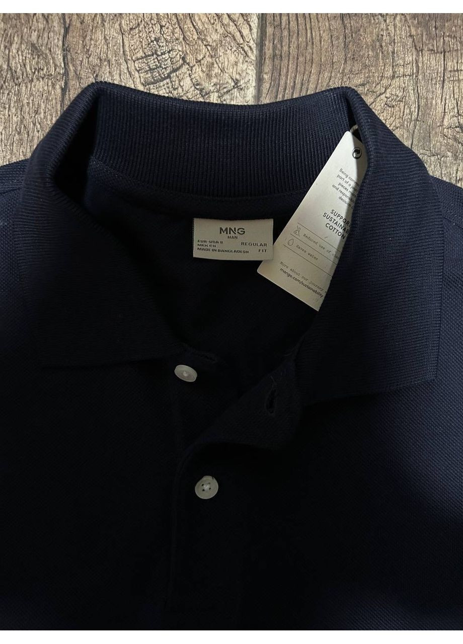 Темно-синя футболка мужская поло размер s No Brand Поло