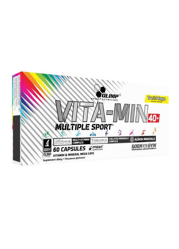 Вітаміни та мінерали Vita-min Multiple Sport 40+, 60 капсул Olimp (322238279)
