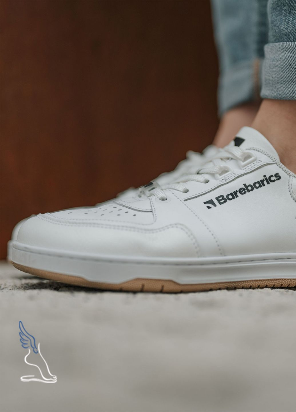 Білі всесезонні барефут взуття кросівки barefoot barebarics wave No Brand