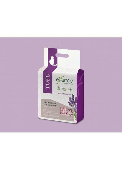 Наповнювач для котячого туалету з тофу, з ароматом лаванди, 6 л Essence (362580568)