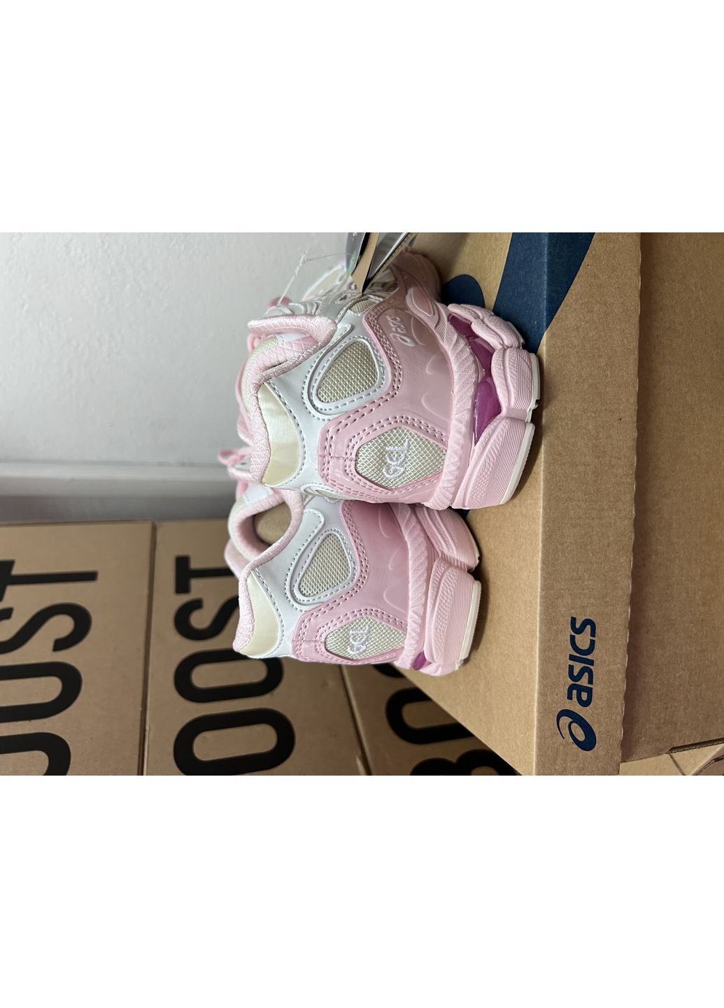 Рожеві Осінні кросівки чоловічі asics gel nyc silver pink premium асікс гель нюк No Brand