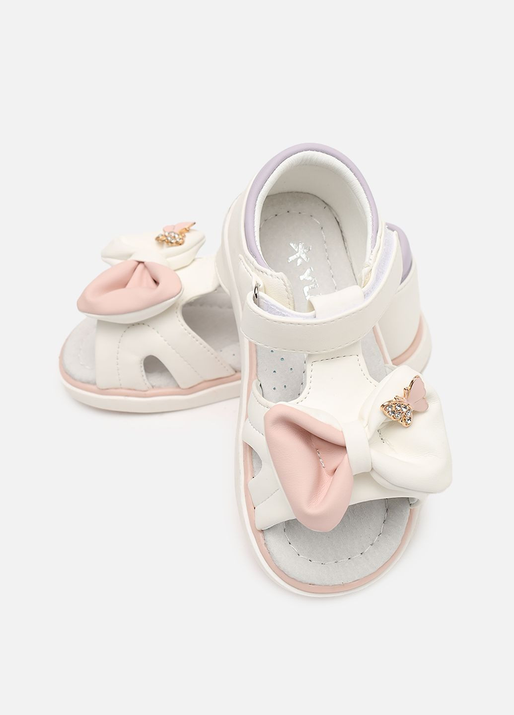 Белые босоножки для девочки цвет белый cb-00266918 Yuki
