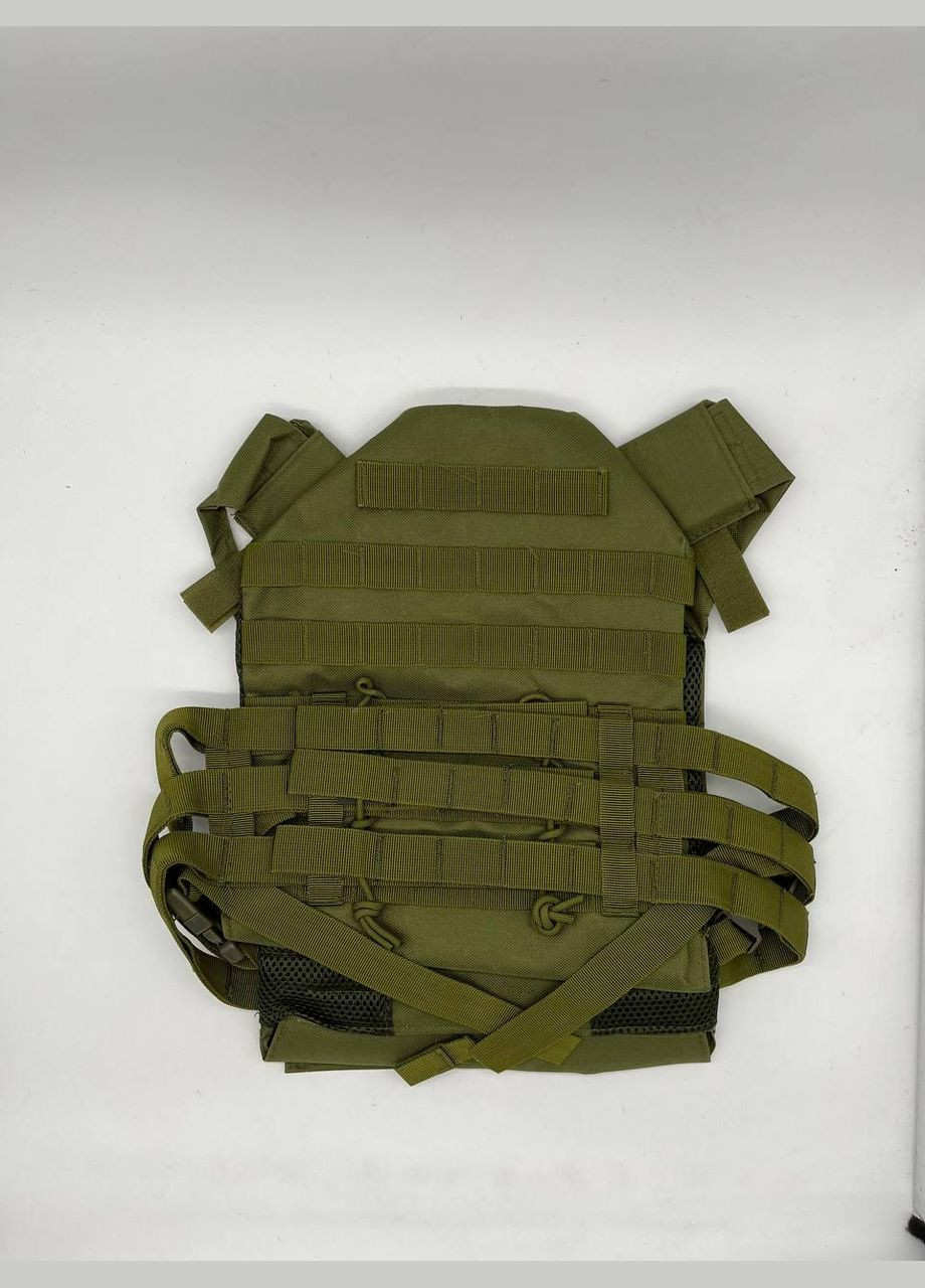 Жилет молли тактический плитоноска облегченная MOLLE олива зеленая военная армейская No Brand (299461007)