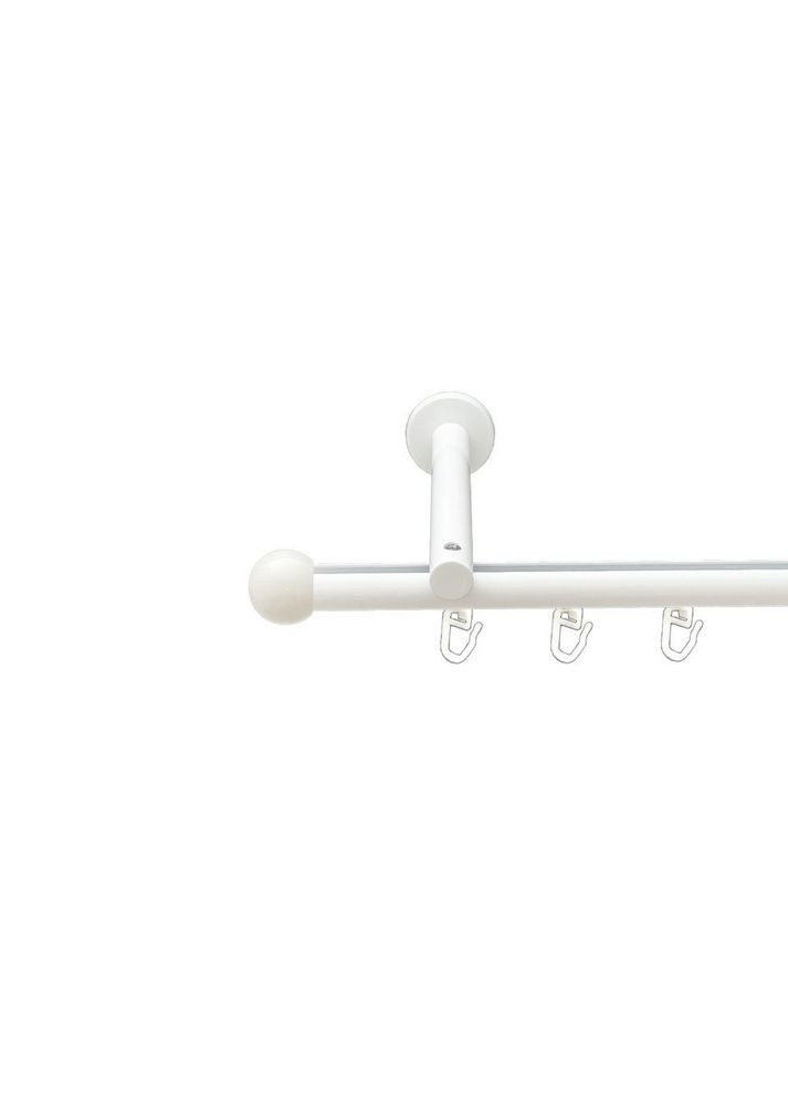 Карниз Шар Болонь металлический однорядный цилиндр+профиль (16 см) профильная труба Арктис 19 мм 240 см (00-00021307) ORVIT (300692890)