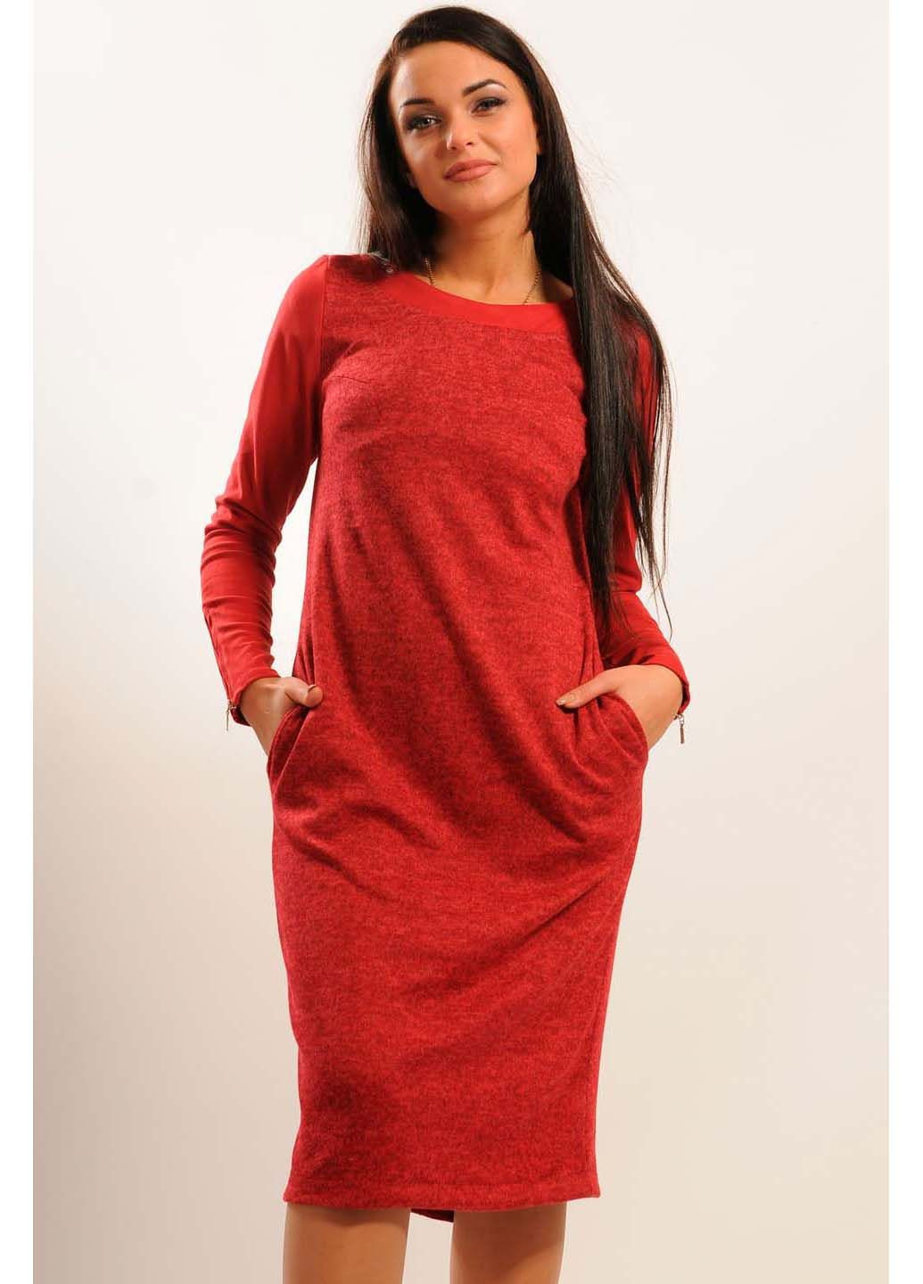 Вишнева ділова сукня Ри Мари