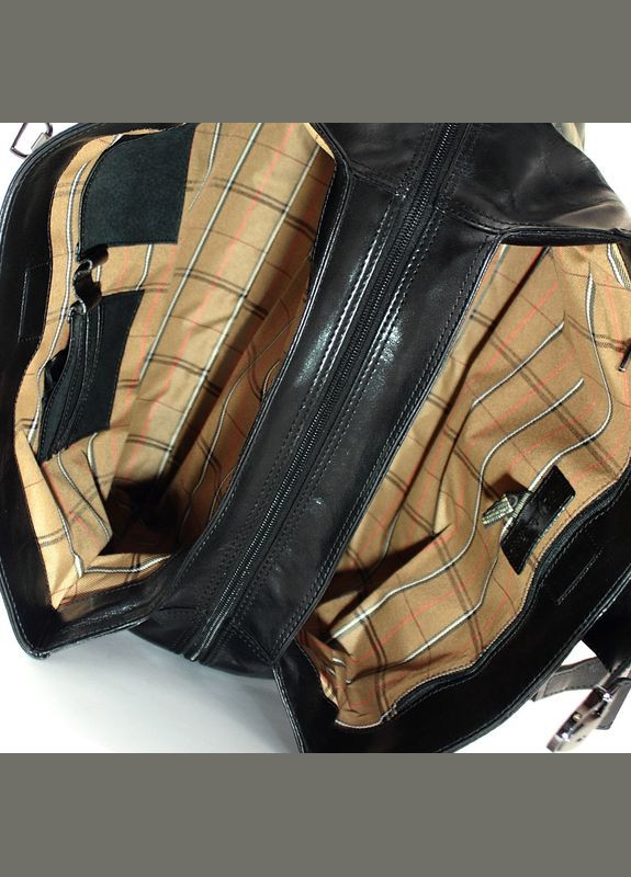 Чорна шкіряна сумка-саквояж- Італія Italico 8320L nero Tony Perotti (303830419)