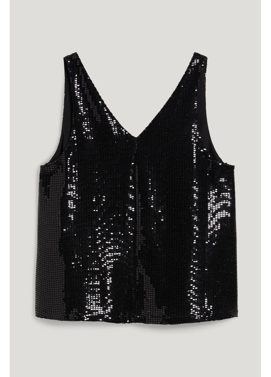 Чорна блуза в паєтки C&A