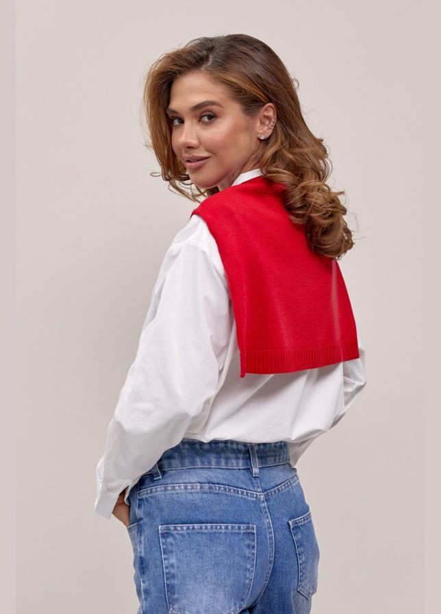 Накидка из нежной пряжи с включением вискозы (2837) Triko Bakh (334710283)