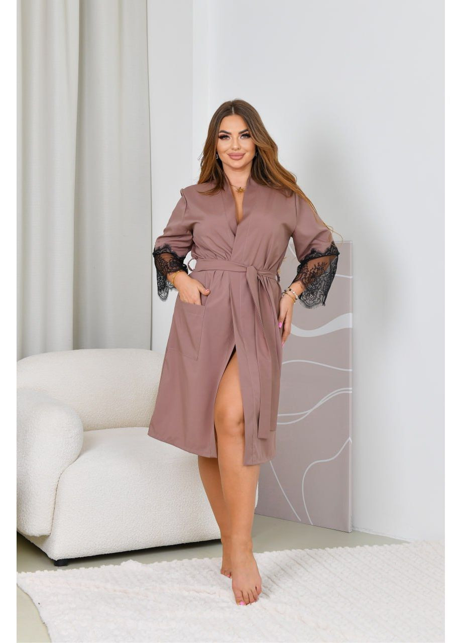 Жіночий халат з мереживом Osoblyva (371764016)