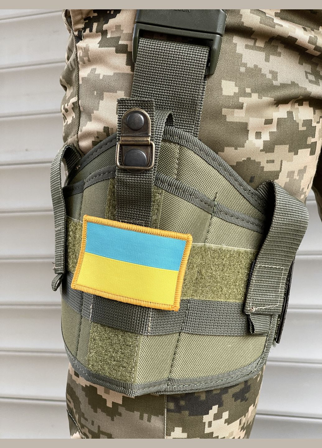 Кобура хакі з кріпленням на ногу No Brand (318554040)