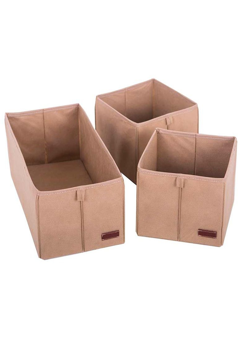 Текстильні коробки для будинку KHYbeige (Бежевий) Organize (264032364)
