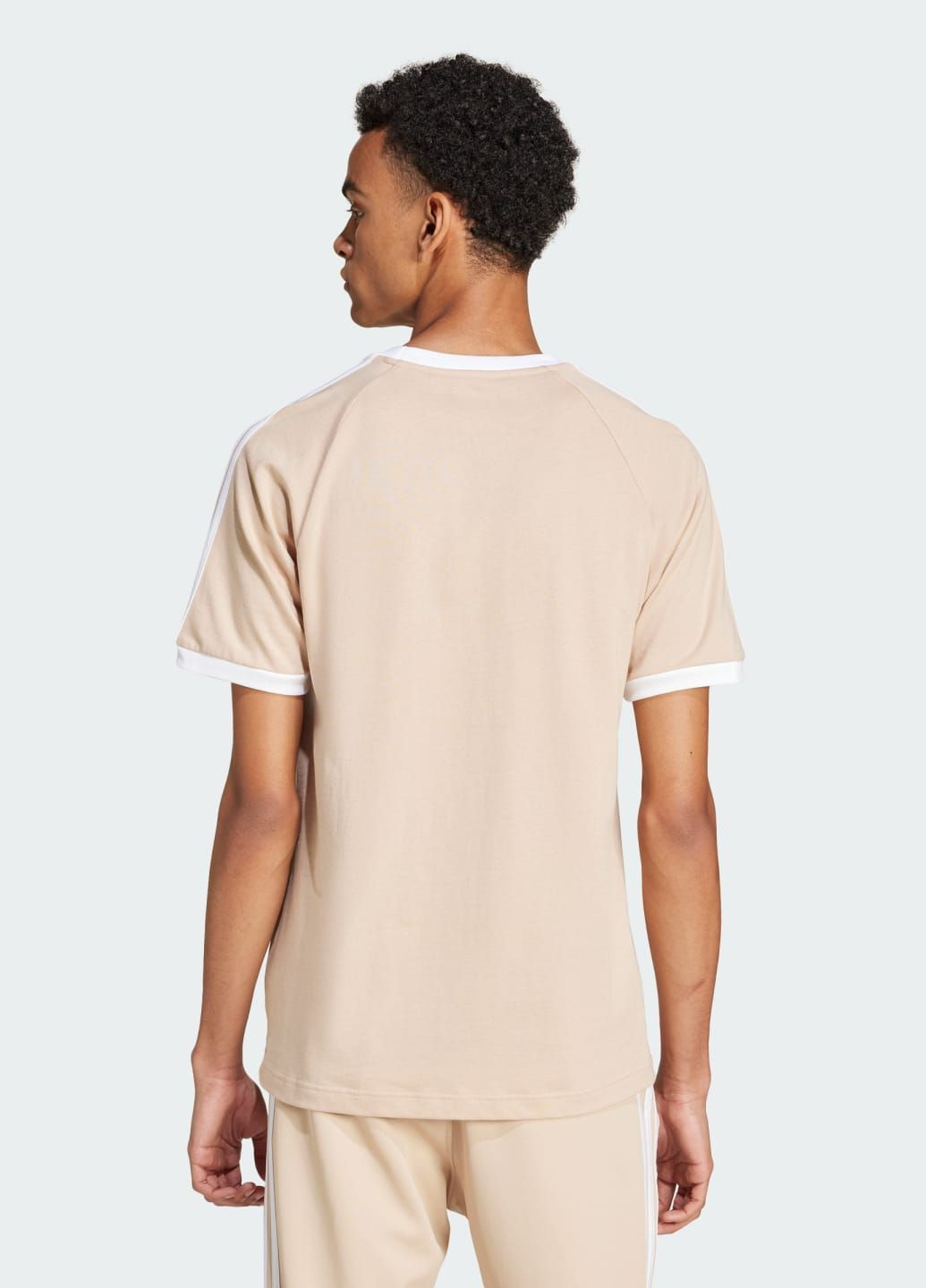 Бежева футболка adicolor classics 3-stripes adidas