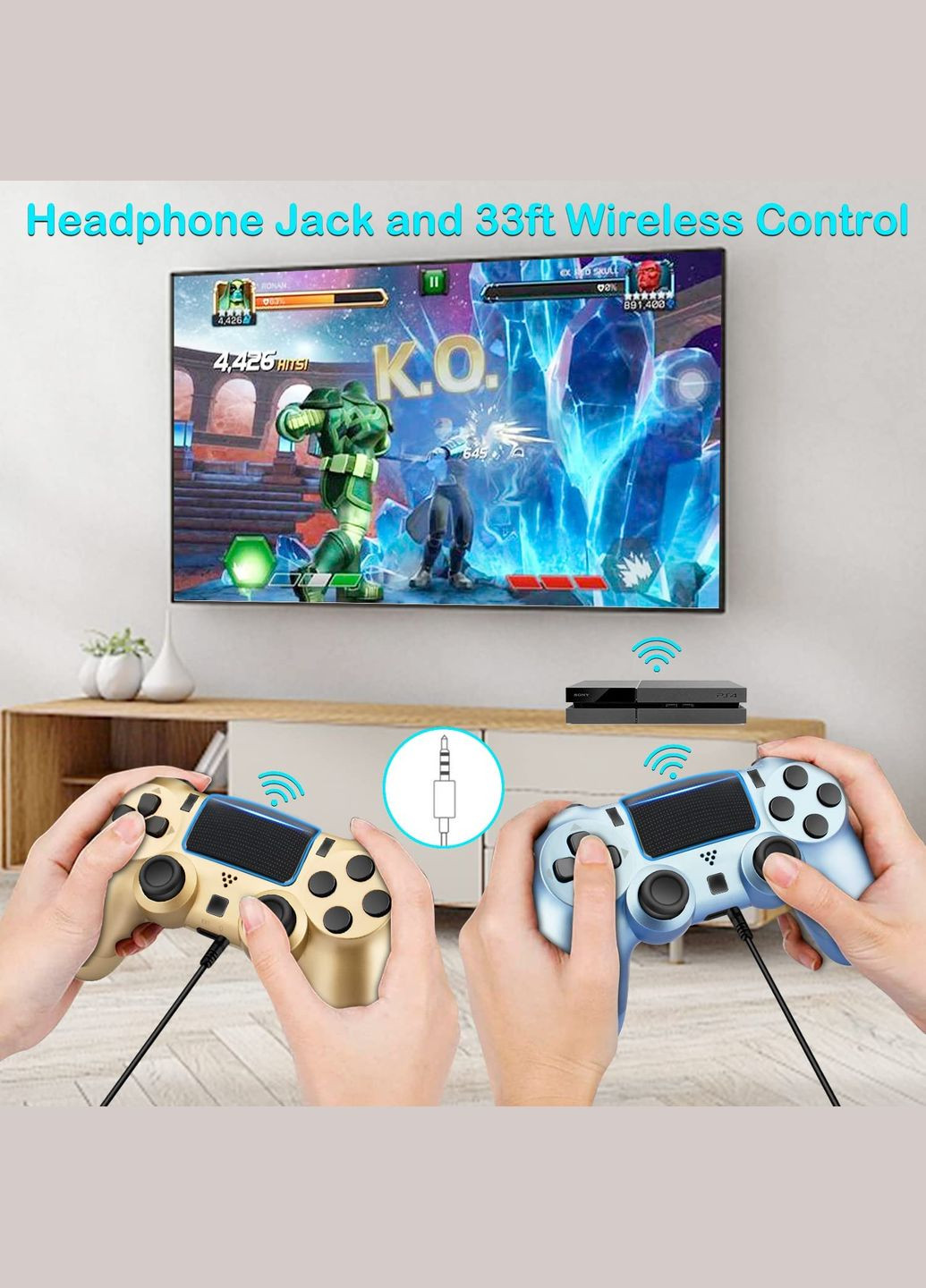 Бездротовий ігровий контролер Doubleshock 4 джойстик геймпад Playstation PS4 / Pro / Slim / PS3 Red Camo Sony (322819023)