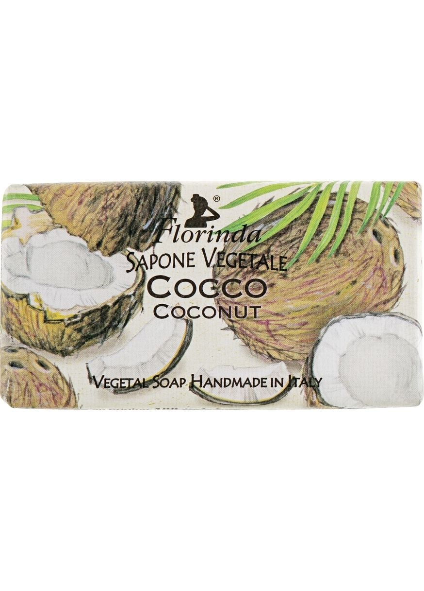 Мыло натуральное "Кокос" Sapone Vegetale Coconut 100g (375359-125387) Florinda (368665340)