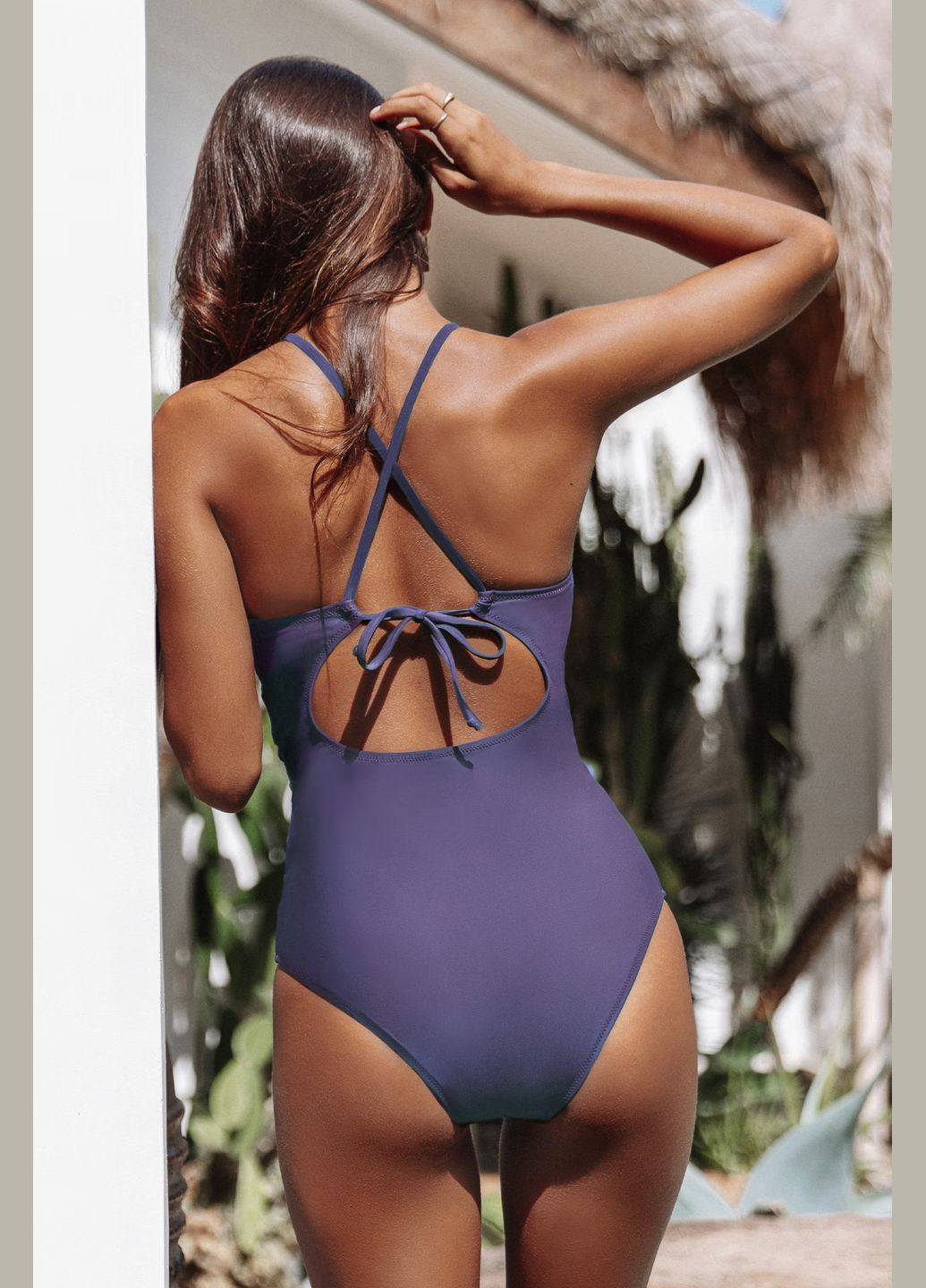 Бузковий літній купальник CUPSHE